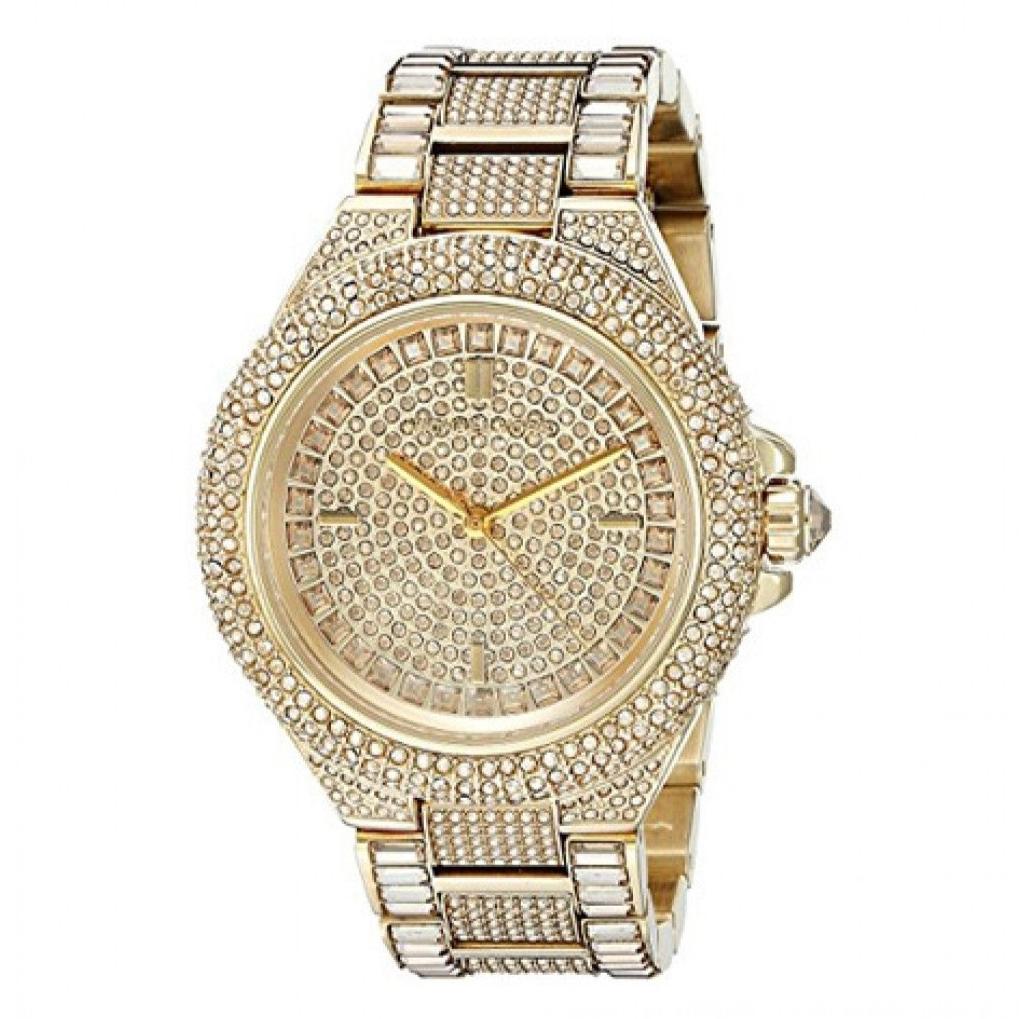 Michael Kors Camille Diamonds Gold Dial Gold Steel Strap Watch for Women - MK5720 Buy Now By Michael Kors