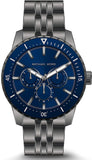 Michael Kors Chronograph Cunningham Multifunction Blue Dial Grey Steel Strap Watch For Men - MK7155 Buy Now By Michael Kors