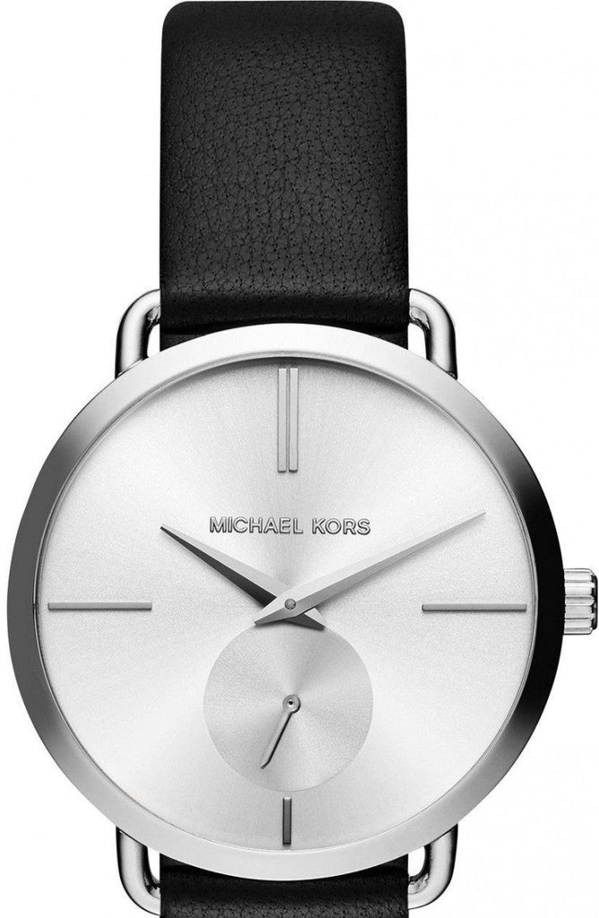 Michael Kors Portia Quartz White Dial Black Leather Strap Watch For Women - MK2658 Buy Now By Michael Kors