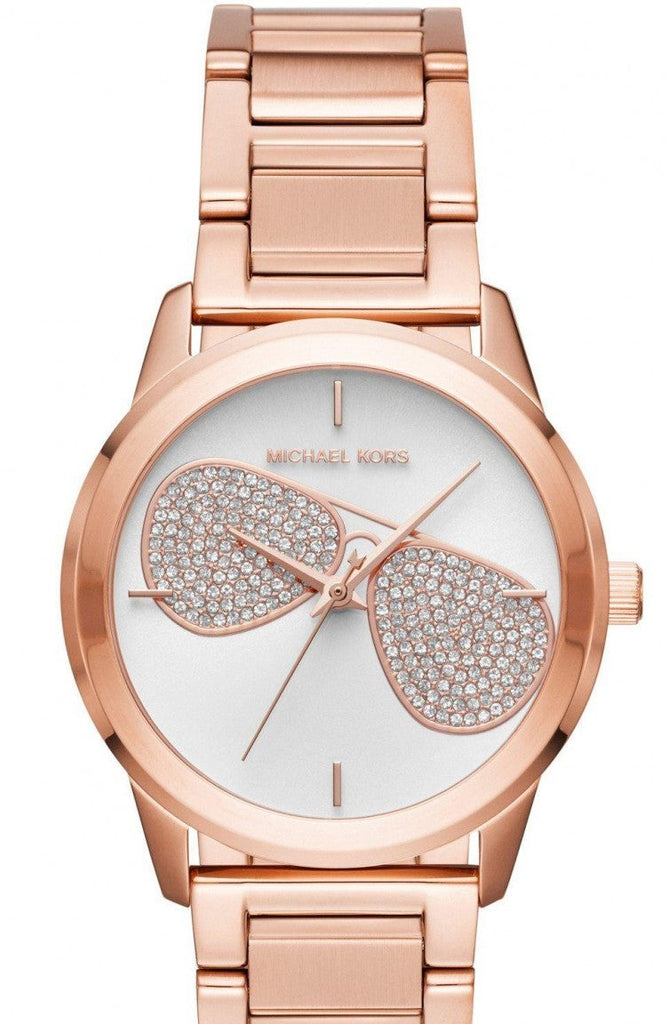 Michael Kors Hartman Analog White Dial Rose Gold Steel Strap Watch For Women - MK3673 Buy Now By Michael Kors