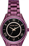 Michael Kors Lauryn Black Dial Purple Steel Strap Watch for Women - MK3724 Buy Now By Michael Kors