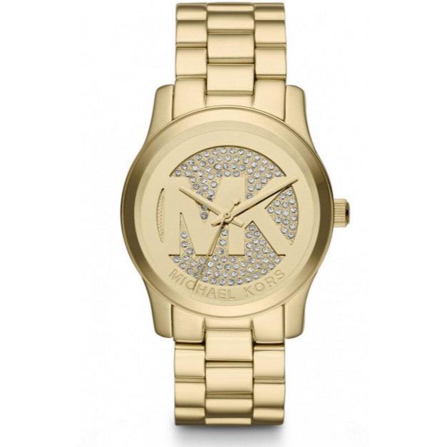 Michael Kors Runway Quartz Gold Dial Gold Steel Strap Watch For Women - MK5852 Buy Now By Michael Kors