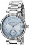 Michael Kors Skylar Quartz Blue Dial Silver Steel Strap Watch For Women - MK5988 Buy Now By Michael Kors