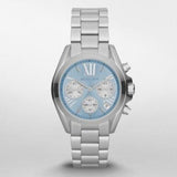 Michael Kors Bradshaw Chronograph Blue Dial Silver Steel Strap Watch For Women - MK6098 Buy Now By Michael Kors
