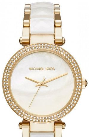 Michael Kors Parker Mother of Pearl Dial Two Tone Steel Strap Watch for Women - MK6400 Buy Now By Michael Kors