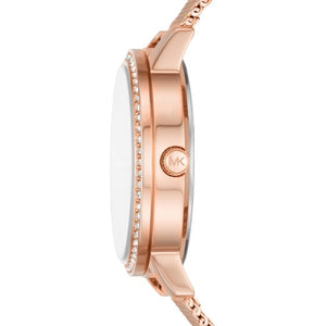Michael Kors Quartz Crystals Rose Gold Dial Rose Gold Mesh Strap Watch for Women - MKO1012 Buy Now By Michael Kors