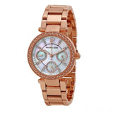 Michael Kors Parker White Dial Rose Gold Steel Strap Watch for Women - MK5616 Buy Now By Michael Kors