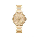Michael Kors Portia Quartz Gold Dial Gold Steel Strap Watch For Women - MK3886 Buy Now By Michael Kors