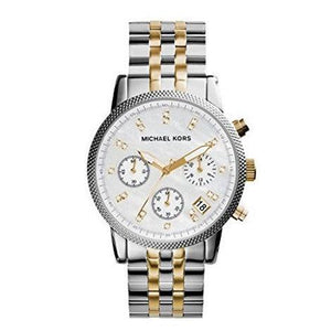 Michael Kors Ritz Chronograph White Dial Two Tone Steel Strap Watch for Women - MK5057 Buy Now By Michael Kors