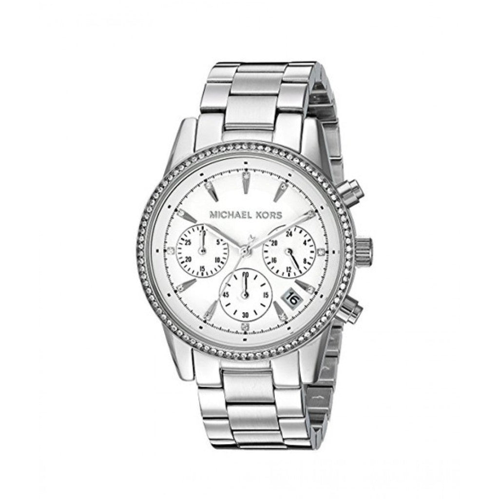 Michael Kors Ritz Silver Dial Silver Steel Strap Watch for Women - MK6428 Buy Now By Michael Kors