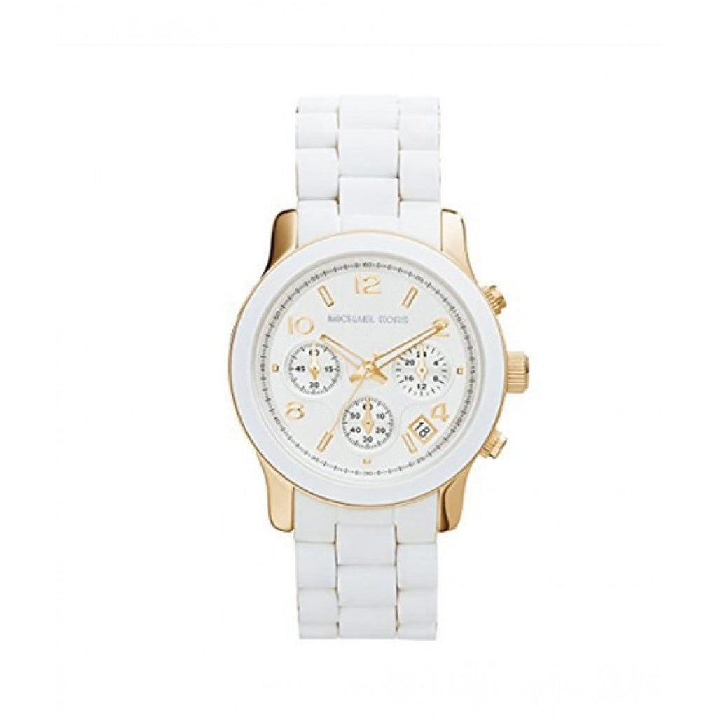 Michael Kors Runway White Dial White Steel Strap Watch for Women - MK5145 Buy Now By Michael Kors