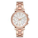 Michael Kors Sofie Chronograph Mother of Pearl White Dial Rose Gold Steel Strap Watch For Women - MK6576 Buy Now By Michael Kors