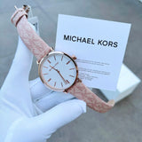 Michael Kors Pyper Quartz Silver Dial Pink Leather Strap Watch for Women - MK2947 Buy Now By Michael Kors