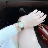 Michael Kors Mini Everest Crystals White Dial Green Leather Strap Watch for Women - MK4720 Buy Now By Michael Kors