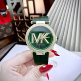 Michael Kors Parker Green Dial Green Leather Strap Watch For Women - MK4724 Buy Now By Michael Kors