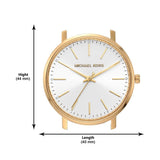 Michael Kors Pyper Quartz Silver Dial Brown Leather Strap Watch For Women - MK2857 Buy Now By Michael Kors