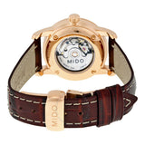 Mido Baroncelli III Automatic White Dial Brown Leather Strap Watch For Women - M7600.3.26.8 Buy Now By Mido