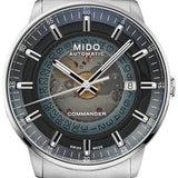 Mido Commander Automatic Gradient Blue Dial Silver Steel Strap Watch For Men - M021.407.11.411.01 Buy Now By Mido