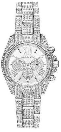 Michael Kors Mini Bradshaw Crystals Silver Dial Silver Steel Strap Watch For Women - MK6454 Buy Now By Michael Kors