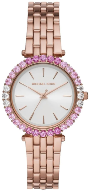 Michael Kors Darci Pave Silver Dial Rose Gold Steel Strap Watch For Women - MK4517 Buy Now By Michael Kors