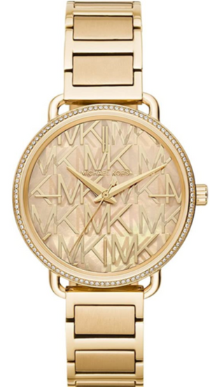 Michael Kors Portia Quartz Gold Dial Gold Steel Strap Watch For Women - MK3886 Buy Now By Michael Kors