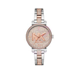 Michael Kors Sofie Crystals Glitz Rose Gold Dial Two Tone Steel Strap Watch For Women - MK4446 Buy Now By Michael Kors