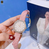 Michael Kors Tibby Silver Dial Pink Leather Strap Watch for Women - MK1050 Buy Now By Michael Kors