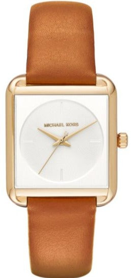 Michael Kors Lake White Dial Brown Leather Strap Watch For Women - MK2584 Buy Now By Michael Kors