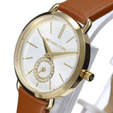 Michael Kors Portia Quartz White Dial Brown Leather Strap Watch For Women - MK2734 Buy Now By Michael Kors