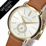 Michael Kors Portia Quartz White Dial Brown Leather Strap Watch For Women - MK2734 Buy Now By Michael Kors