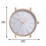 Michael Kors Pyper Quartz White Dial Black Leather Strap Watch For Women - MK2834 Buy Now By Michael Kors