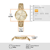 Michael Kors Addyson Quartz Gold Dial Gold Leather Strap Watch for Women - MK2952 Buy Now By Michael Kors