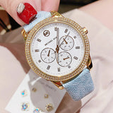 Michael Kors Tibby Multifunction White Dial Blue Leather Strap Watch For Women - MK2965 Buy Now By Michael Kors