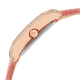 Michael Kors Emery Quartz Diamonds Red Dial Pink Leather Strap Watch For Women - MK2966 Buy Now By Michael Kors