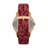 Michael Kors Tibby Multifunction Silver Dial Red Leather Strap Watch For Women - MK2975 Buy Now By Michael Kors