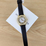 Michael Kors Harlowe Analog White Dial Black Leather Strap Watch For Women - MK2988 Buy Now By Michael Kors