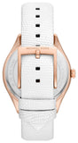 Michael Kors Harlowe Analog Rose Gold Dial White Leather Strap Watch For Women - MK2989 Buy Now By Michael Kors