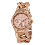 Michael Kors Runway Rose Gold Dial Rose Gold Steel Strap Watch for Women - MK3247 Buy Now By Michael Kors