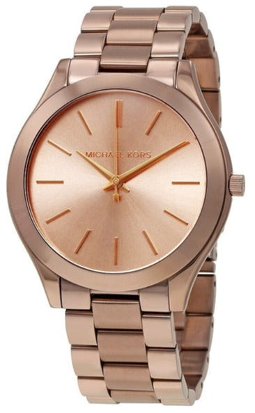 Michael Kors Runway Quartz Brown Dial Brown Steel Strap Watch For Women - MK3418 Buy Now By Michael Kors