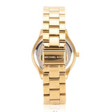 Michael Kors Slim Runway Gold Dial Gold Steel Strap Watch for Women - MK3477 Buy Now By Michael Kors