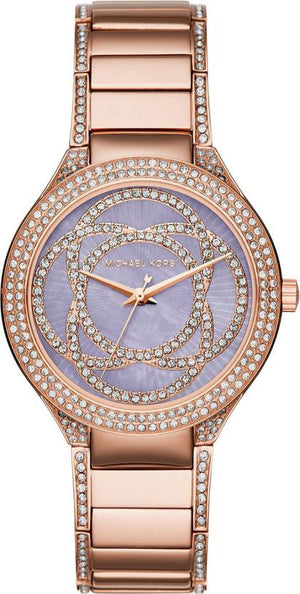 Michael Kors Kerry Purple Dial Rose Gold Stainless Steel Strap Watch for Women - MK3482 Buy Now By Michael Kors