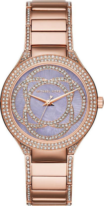 Michael Kors Kerry Purple Dial Rose Gold Stainless Steel Strap Watch for Women - MK3482 Buy Now By Michael Kors