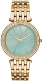 Michael Kors Darci Analog Mother of Pearl Green Dial Gold Steel Strap Watch For Women - MK3498 Buy Now By Michael Kors