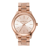 Michael Kors Slim Runway Rose Gold Dial Rose Gold Steel Strap Watch for Women - MK3513 Buy Now By Michael Kors