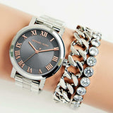 Michael Kors Norie Grey Dial Silver Stainless Steel Strap Watch for Women - MK3559 Buy Now By Michael Kors