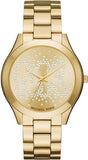 Michael Kors Slim Runway Gold Dial Gold Steel Strap Watch for Women - MK3590 Buy Now By Michael Kors