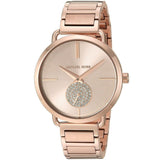 Michael Kors Portia Rose Gold Dial Rose Gold Steel Strap Watch for Women - MK3640 Buy Now By Michael Kors