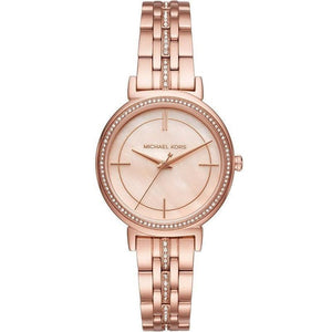 Michael Kors Cinthia Mother of Pearl Rose Gold Dial Rose Gold Steel Strap Watch for Women - MK3643 Buy Now By Michael Kors