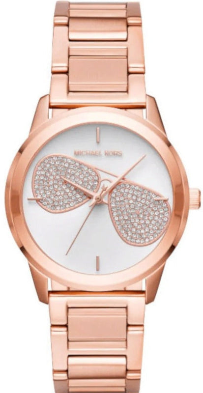 Michael Kors Hartman Analog White Dial Rose Gold Steel Strap Watch For Women - MK3673 Buy Now By Michael Kors