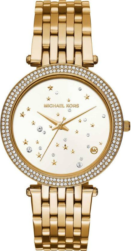 Michael Kors Darci White Dial Gold Steel Strap Watch for Women - MK3727 Buy Now By Michael Kors